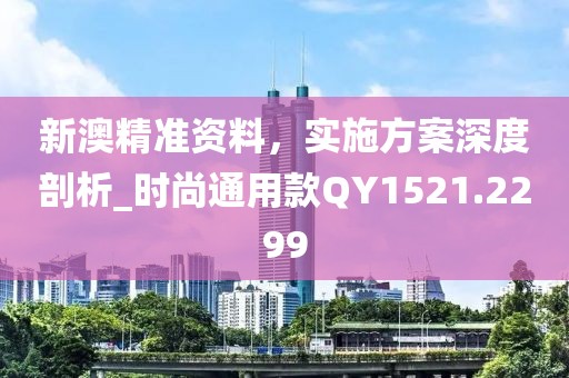 新澳精準(zhǔn)資料，實施方案深度剖析_時尚通用款QY1521.2299