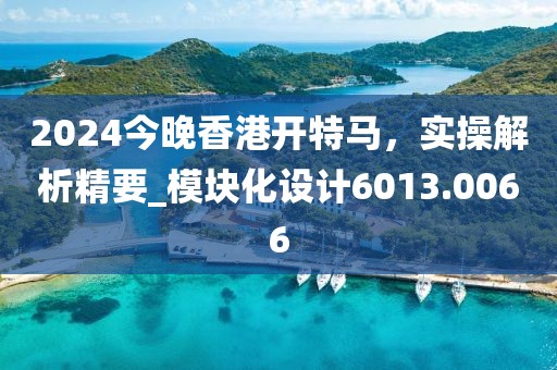 2024今晚香港開特馬，實操解析精要_模塊化設計6013.0066