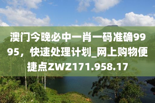 澳門(mén)今晚必中一肖一碼準(zhǔn)確9995，快速處理計(jì)劃_網(wǎng)上購(gòu)物便捷點(diǎn)ZWZ171.958.17