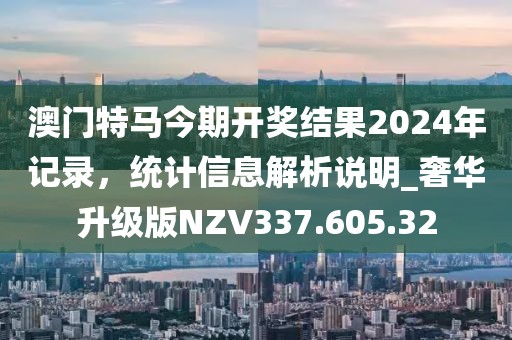 澳門特馬今期開獎(jiǎng)結(jié)果2024年記錄，統(tǒng)計(jì)信息解析說(shuō)明_奢華升級(jí)版NZV337.605.32
