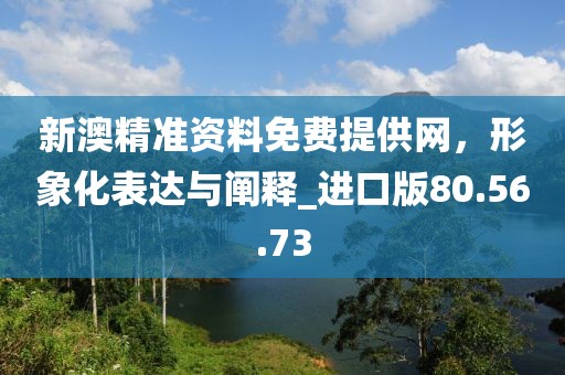 新澳精準(zhǔn)資料免費(fèi)提供網(wǎng)，形象化表達(dá)與闡釋_進(jìn)口版80.56.73