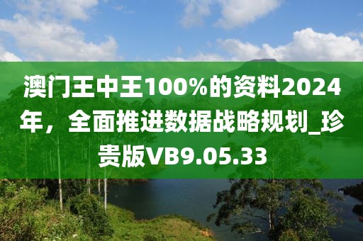 澳門王中王100%的資料2024年，全面推進(jìn)數(shù)據(jù)戰(zhàn)略規(guī)劃_珍貴版VB9.05.33