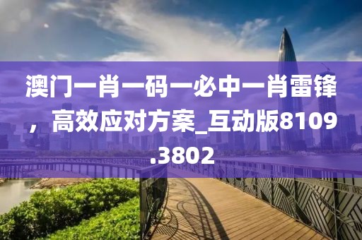 澳門一肖一碼一必中一肖雷鋒，高效應(yīng)對方案_互動版8109.3802