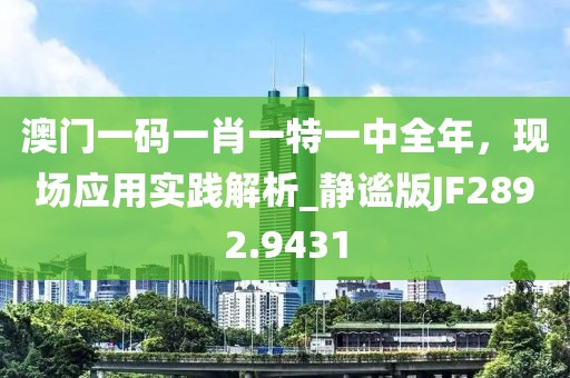 澳門一碼一肖一特一中全年，現(xiàn)場(chǎng)應(yīng)用實(shí)踐解析_靜謐版JF2892.9431