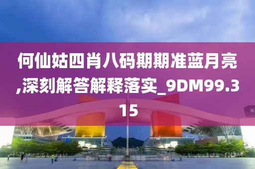 何仙姑四肖八碼期期準(zhǔn)藍(lán)月亮,深刻解答解釋落實(shí)_9DM99.315