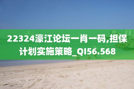 22324濠江論壇一肖一碼,擔(dān)保計劃實(shí)施策略_QI56.568