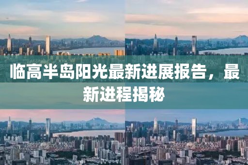 臨高半島陽光最新進(jìn)展報(bào)告，最新進(jìn)程揭秘
