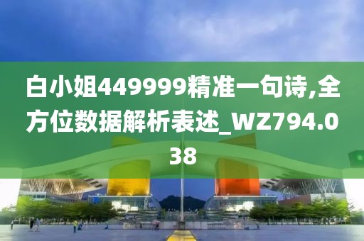 白小姐449999精準(zhǔn)一句詩(shī),全方位數(shù)據(jù)解析表述_WZ794.038