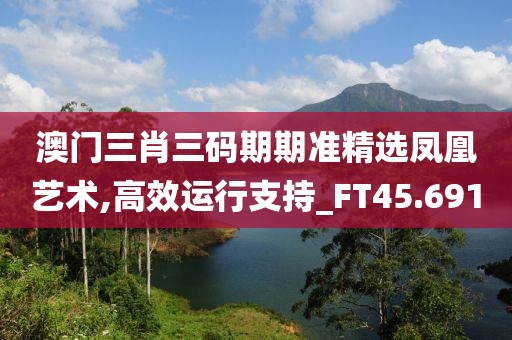 澳門三肖三碼期期準(zhǔn)精選鳳凰藝術(shù),高效運(yùn)行支持_FT45.691