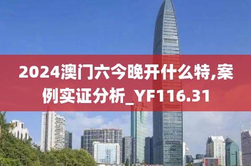 2024澳門六今晚開什么特,案例實證分析_YF116.31