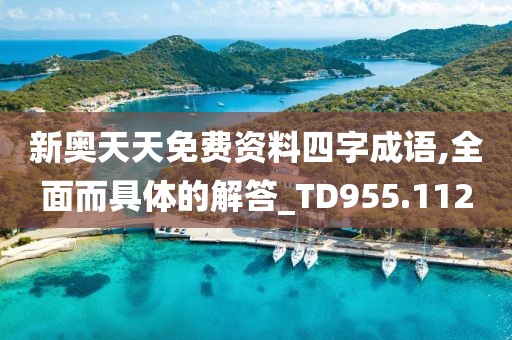 新奧天天免費資料四字成語,全面而具體的解答_TD955.112