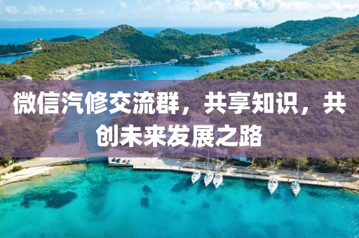 微信汽修交流群，共享知識(shí)，共創(chuàng)未來發(fā)展之路