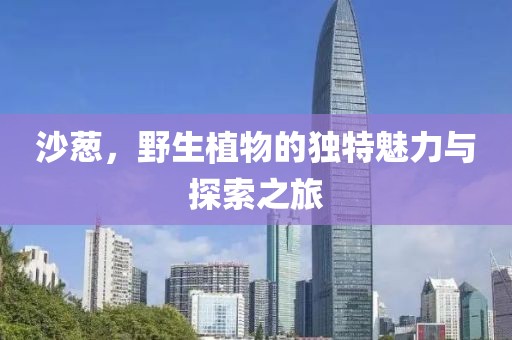 沙蔥，野生植物的獨特魅力與探索之旅