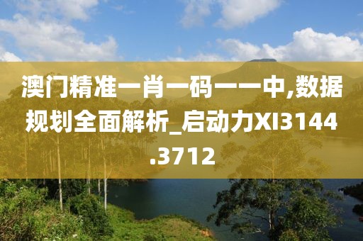 澳門精準一肖一碼一一中,數(shù)據(jù)規(guī)劃全面解析_啟動力XI3144.3712