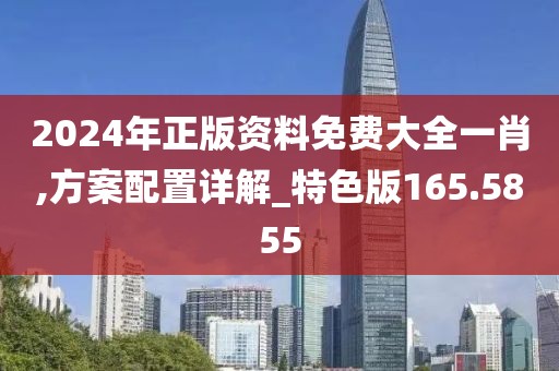 2024年正版資料免費大全一肖,方案配置詳解_特色版165.5855
