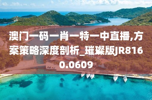 澳門一碼一肖一特一中直播,方案策略深度剖析_璀璨版JR8160.0609