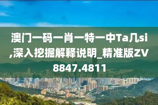 澳門一碼一肖一特一中Ta幾si,深入挖掘解釋說明_精準(zhǔn)版ZV8847.4811
