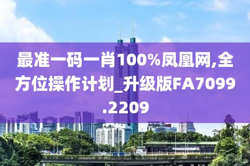最準(zhǔn)一碼一肖100%鳳凰網(wǎng),全方位操作計(jì)劃_升級(jí)版FA7099.2209