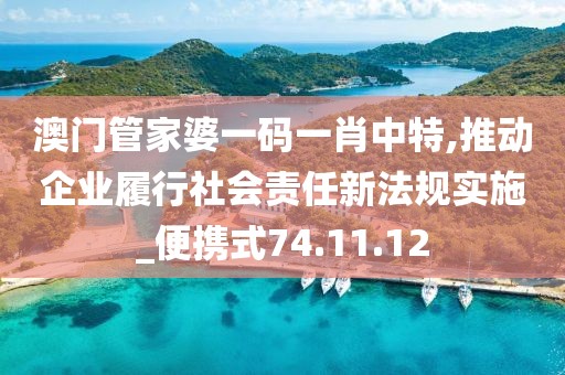 澳門管家婆一碼一肖中特,推動(dòng)企業(yè)履行社會(huì)責(zé)任新法規(guī)實(shí)施_便攜式74.11.12
