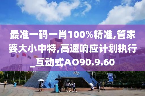 最準(zhǔn)一碼一肖100%精準(zhǔn),管家婆大小中特,高速響應(yīng)計(jì)劃執(zhí)行_互動(dòng)式AO90.9.60