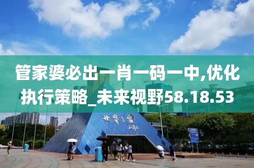 管家婆必出一肖一碼一中,優(yōu)化執(zhí)行策略_未來視野58.18.53