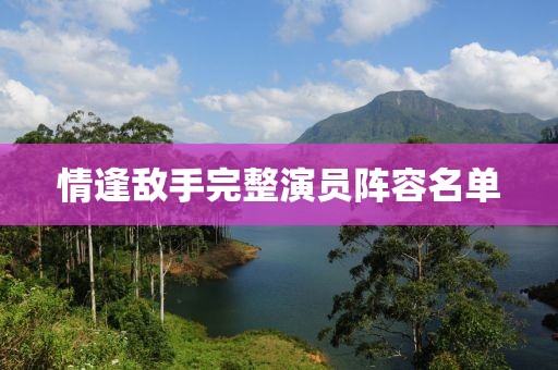 情逢敵手完整演員陣容名單