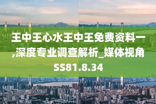 王中王心水王中王免費資料一,深度專業(yè)調(diào)查解析_媒體視角SS81.8.34