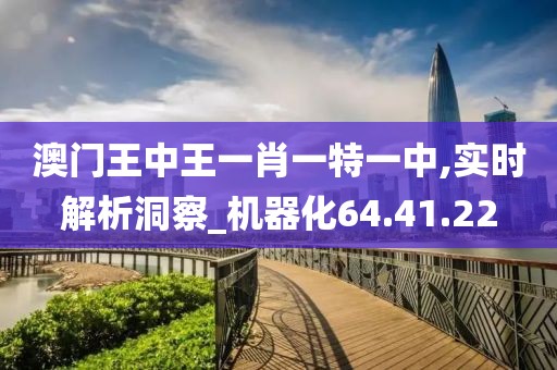 澳門王中王一肖一特一中,實時解析洞察_機器化64.41.22