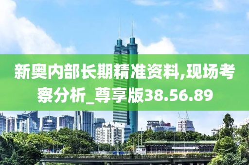 新奧內(nèi)部長(zhǎng)期精準(zhǔn)資料,現(xiàn)場(chǎng)考察分析_尊享版38.56.89