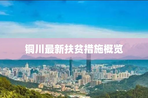銅川最新扶貧措施概覽