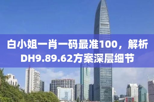 白小姐一肖一碼最準100，解析DH9.89.62方案深層細節(jié)