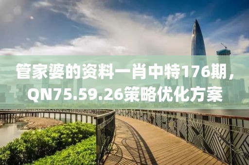 管家婆的資料一肖中特176期，QN75.59.26策略優(yōu)化方案