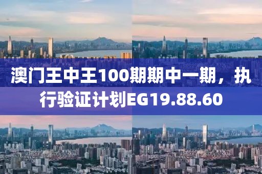 澳門王中王100期期中一期，執(zhí)行驗(yàn)證計(jì)劃EG19.88.60