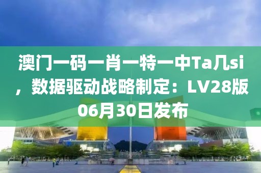 澳門一碼一肖一特一中Ta幾si，數(shù)據(jù)驅動戰(zhàn)略制定：LV28版 06月30日發(fā)布