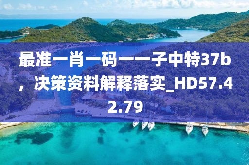 最準(zhǔn)一肖一碼一一子中特37b，決策資料解釋落實(shí)_HD57.42.79