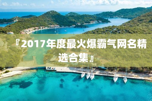 『2017年度最火爆霸氣網(wǎng)名精選合集』
