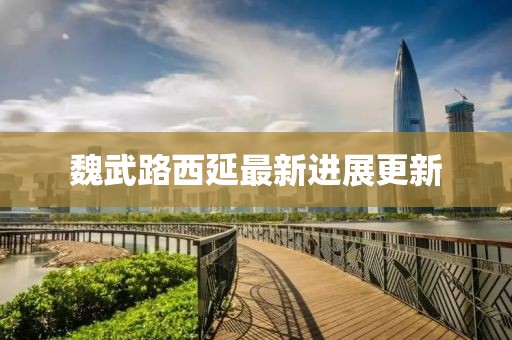 魏武路西延最新進(jìn)展更新