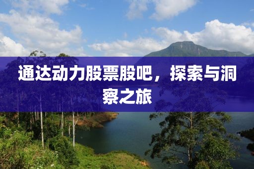 通達動力股票股吧，探索與洞察之旅