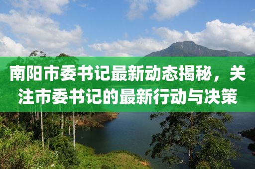 南陽市委書記最新動態(tài)揭秘，關(guān)注市委書記的最新行動與決策
