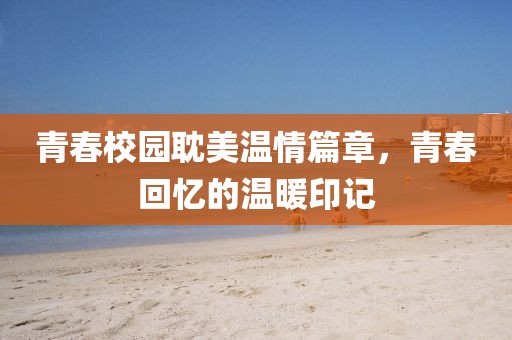 青春校園耽美溫情篇章，青春回憶的溫暖印記