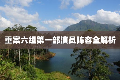 重案六組第一部演員陣容全解析