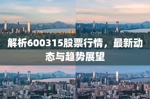 解析600315股票行情，最新動態(tài)與趨勢展望
