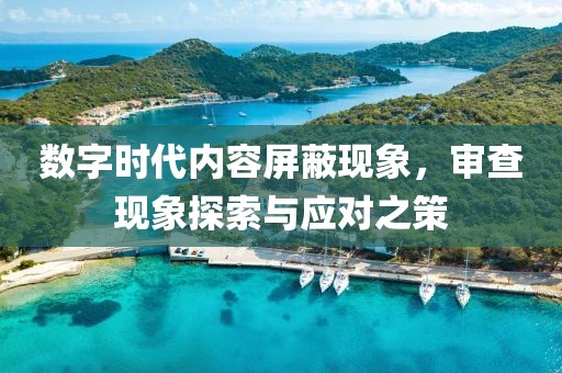 數(shù)字時代內(nèi)容屏蔽現(xiàn)象，審查現(xiàn)象探索與應對之策