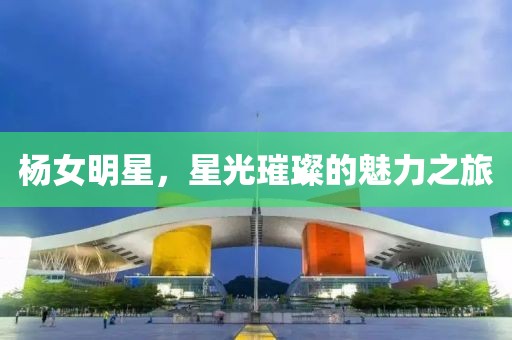 楊女明星，星光璀璨的魅力之旅