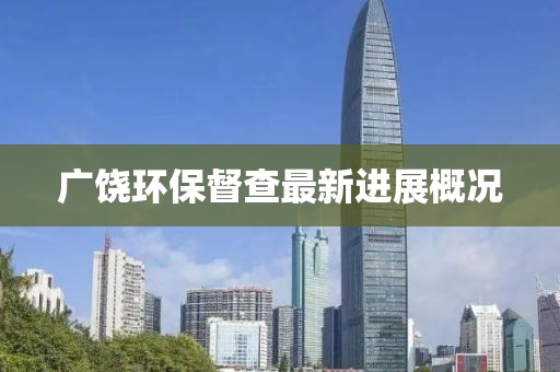 廣饒環(huán)保督查最新進展概況