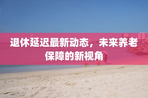 退休延遲最新動態(tài)，未來養(yǎng)老保障的新視角