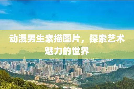 動漫男生素描圖片，探索藝術(shù)魅力的世界