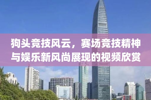 狗頭競(jìng)技風(fēng)云，賽場(chǎng)競(jìng)技精神與娛樂(lè)新風(fēng)尚展現(xiàn)的視頻欣賞