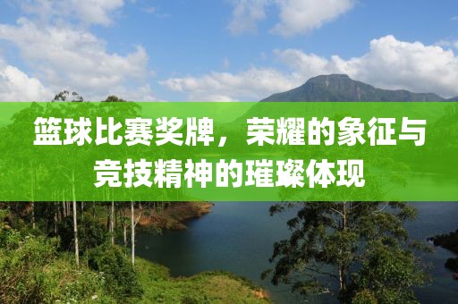 籃球比賽獎牌，榮耀的象征與競技精神的璀璨體現(xiàn)
