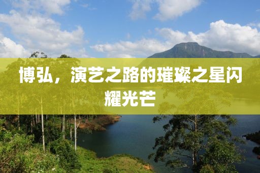 博弘，演藝之路的璀璨之星閃耀光芒